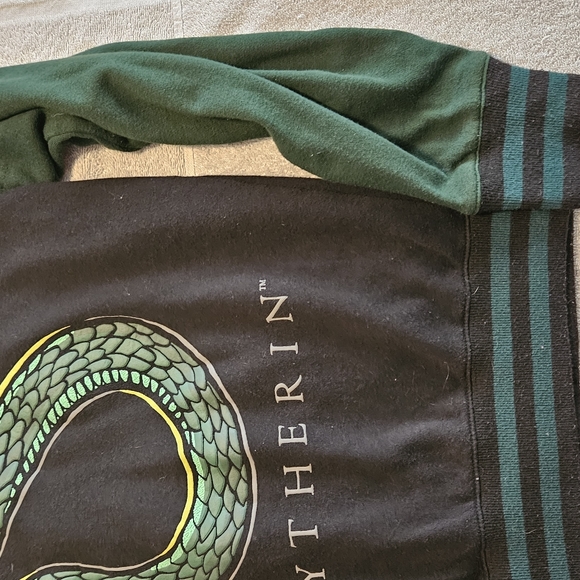 Harry Potter Slytherin Green & Black Varsity Hoodie Small - Picture 5 of 13